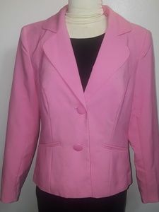 New Women's Metrostyle Pink Blazer Size 8
